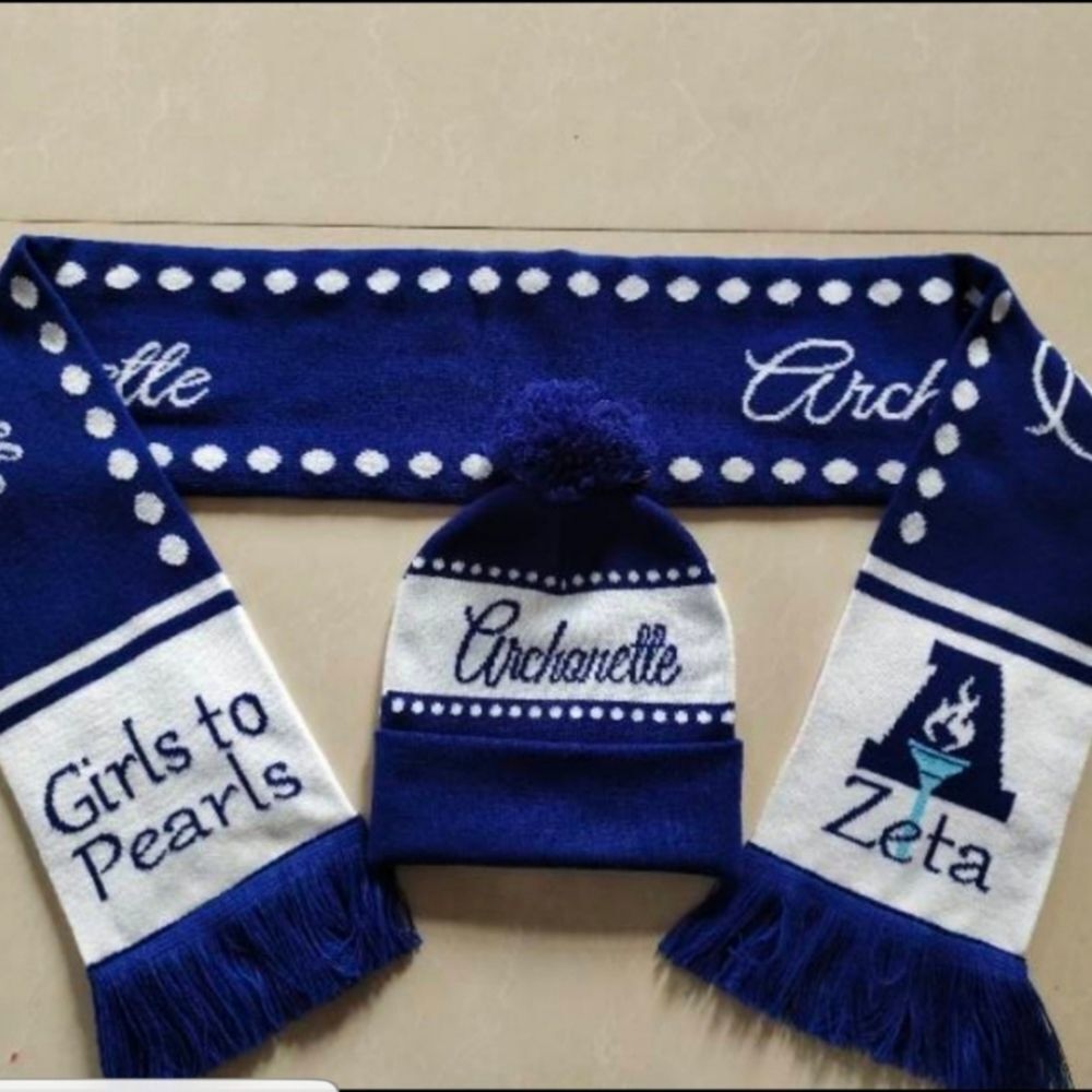 Zeta Phi Beta Archonette Hat and Scarf Set